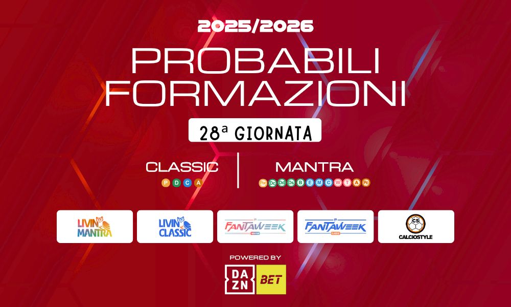 Fantacalcio 28°Giornata: consigli e formazioni