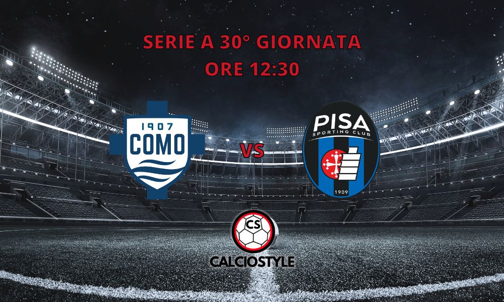 Como-Pisa, le formazioni ufficiali