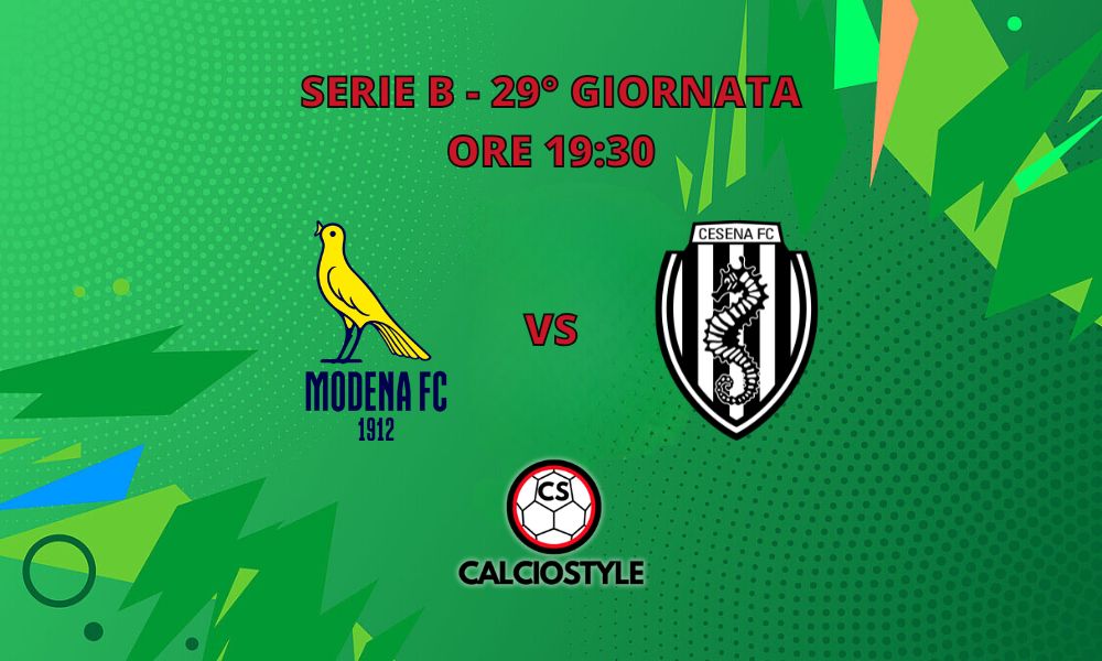 Modena-Cesena, probabili formazioni e dove vederla