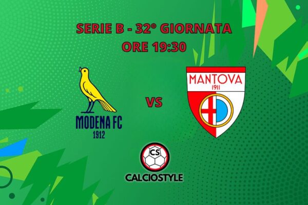 Modena-Mantova, probabili formazioni e dove vederla