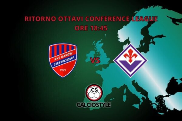 Rakow-Fiorentina, probabili formazioni e dove vederla