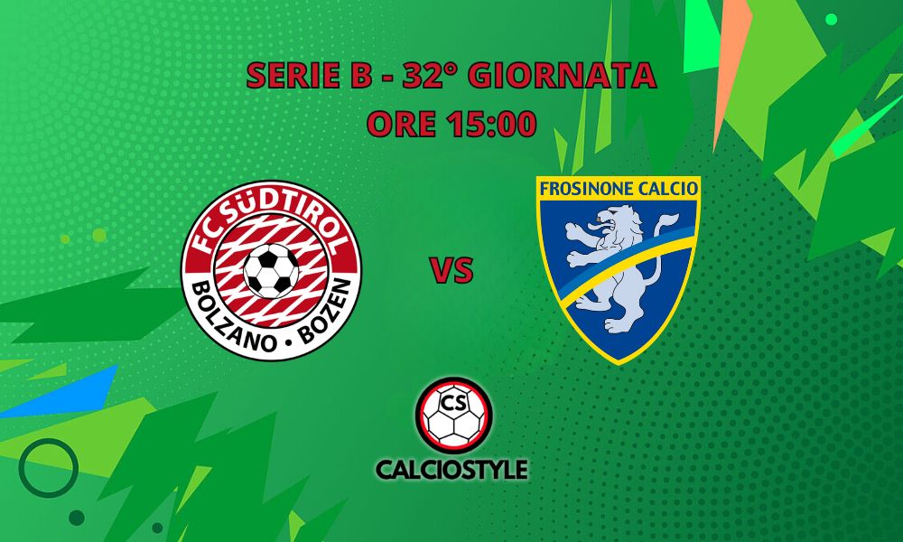 Sudtirol-Frosinone, probabili formazioni e dove vederla