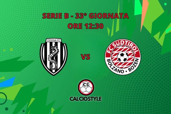 Cesena-Sudtirol, probabili formazioni e dove vederla