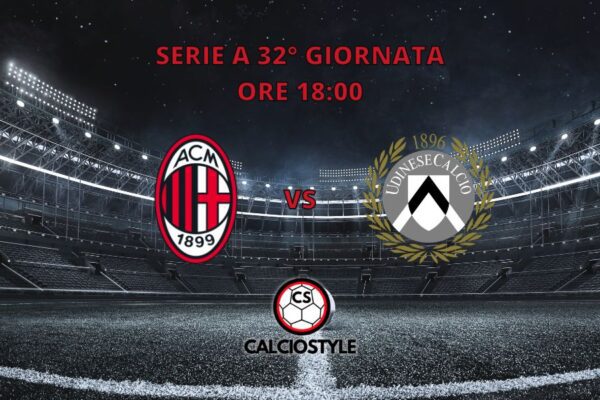 Milan-Udinese, probabili formazioni e dove vederla