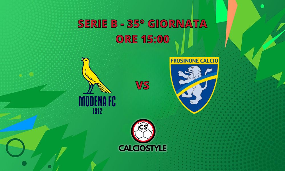 Modena-Frosinone, probabili formazioni e dove vederla