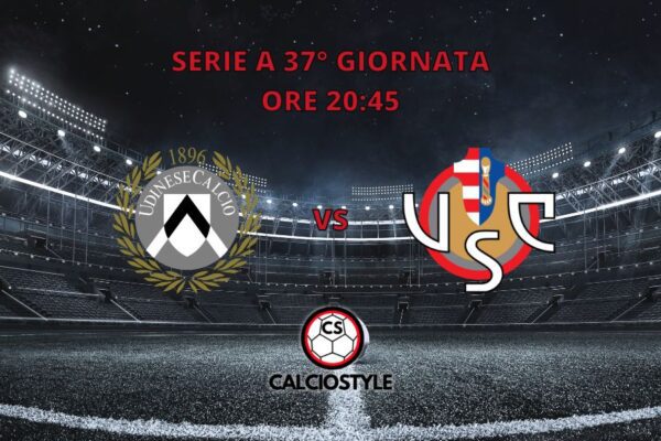 Udinese-Cremonese: probabili formazioni e dove vederla